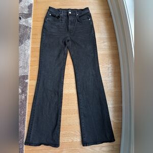 EDWIN Black High Rise Wide Leg Jeans - Premium Japanese Denim